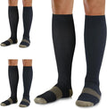 Medical Compression Socks for Women and Men 3 Pairs 20-30 mmHg Knee High by UUSOCKS