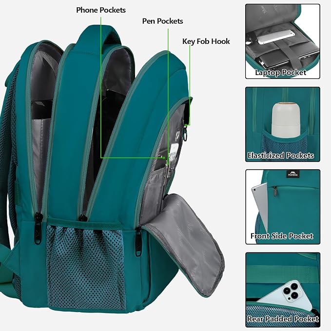 MATEIN Slim Laptop Backpack, Anti Theft 15.6 inch Computer Travel Backpack - Image 4