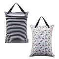 ALVABABY 2 Pack Large Wet Dry Bag Waterproof Hanging Cloth Diaper by ALVABABY