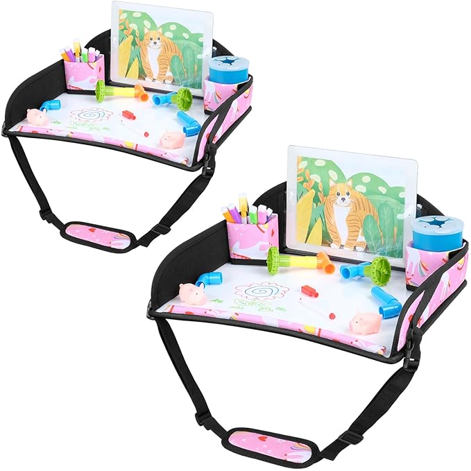 COOLBEBE Kids Travel Tray for Toddler Car Seat, Travel Tray for Airplane by COOLBEBE