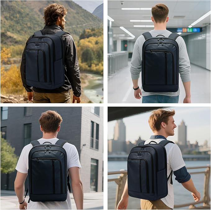BANGE 28L Slim Laptop Backpack for Men & Women, 15.6 Inch Business Backpack - Image 9