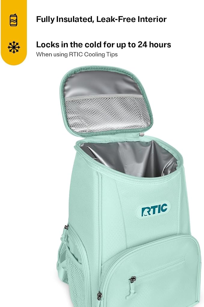 RTIC 15 Can Lightweight Backpack Cooler Soft Insulated Portable Bag - Image 4