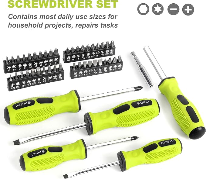 FASTPRO 225-Piece Household Tool Set, SAE & Metric Mechanics Hand Tool Set - Image 9