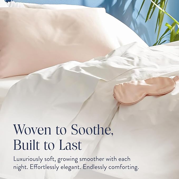 Brooklinen Silk Eye Mask for Sleeping – Blush Pink, 100% Mulberry Silk Sleep - Image 6