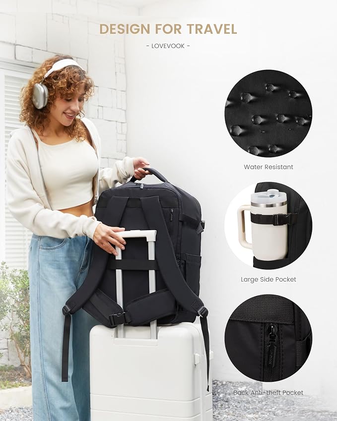 LOVEVOOK Travel Backpack for Women & Men, 60L Large Carry On Backpack Airline - Image 7