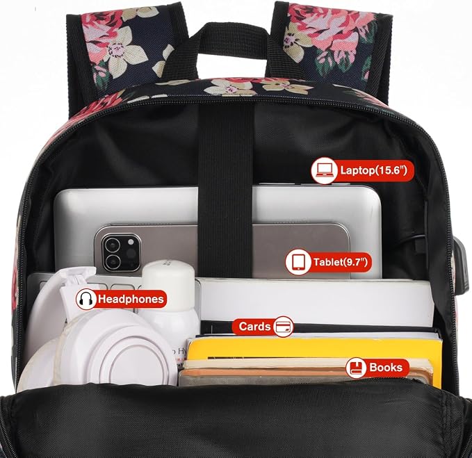 School Backpack, Classic Bookbag Women and Teen Girl Schoolbag - Image 4