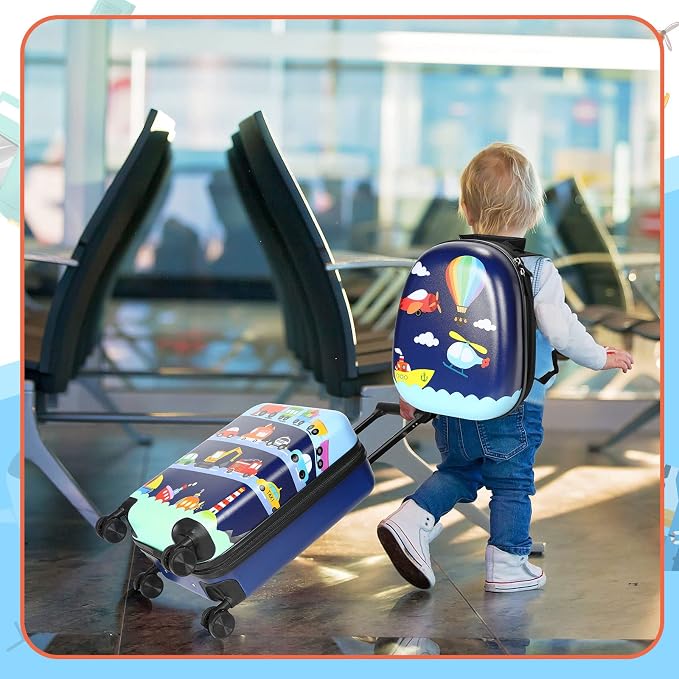 Weewooday Kids Luggage and Backpack 18" Suitcase - Image 7