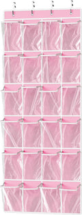 Simple Houseware 24 Pockets Large Clear Pockets Over The Door Hanging Shoe by SimpleHouseware