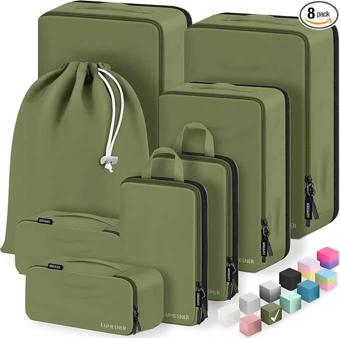 8 Set Compression Packing Cubes by Velaybor