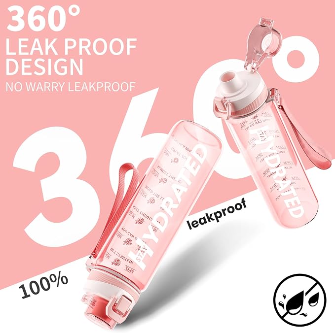 Water Bottle, 32 oz Motivational Water Bottles - Image 5