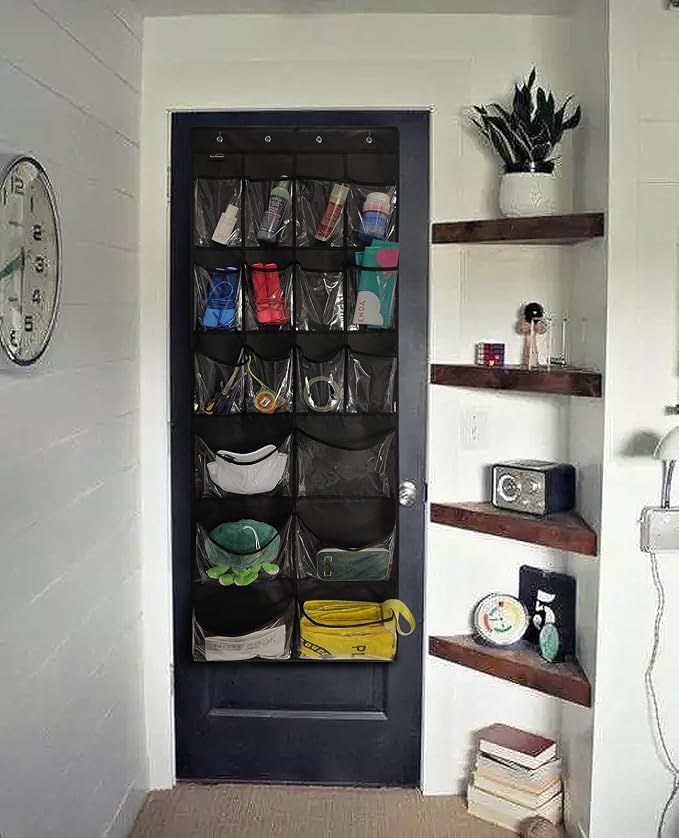 2 Pack Extra Large Hanging Over Door Shoe Organizers, closet shoe organizer - Image 2