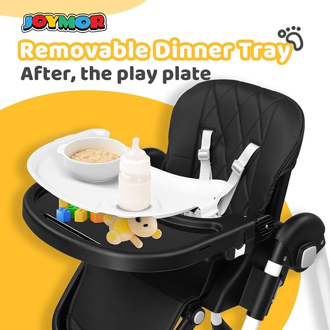 JOYMOR Foldable Baby High Chair, 4 in 1 Convertible Highchair - Image 5
