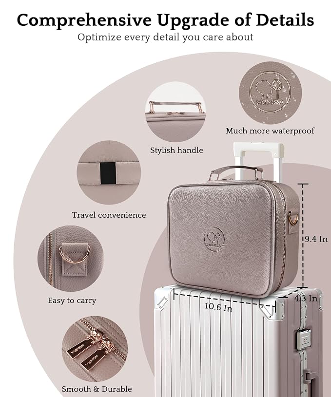 MOMIRA Travel Makeup Bag Cosmetic Bag - Image 4