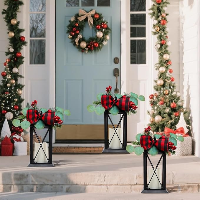 Christmas Outdoor Decor Lanterns 2 Pack, Front Porch, Gift - Image 5