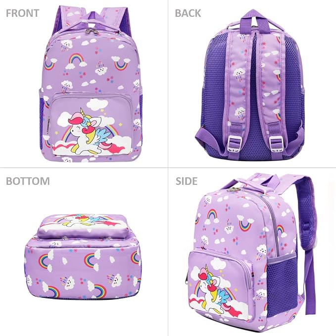 POWOFUN13 inch Kids Toddler Preschool Travel Backpack Cute Cartoon Backpack - Image 3
