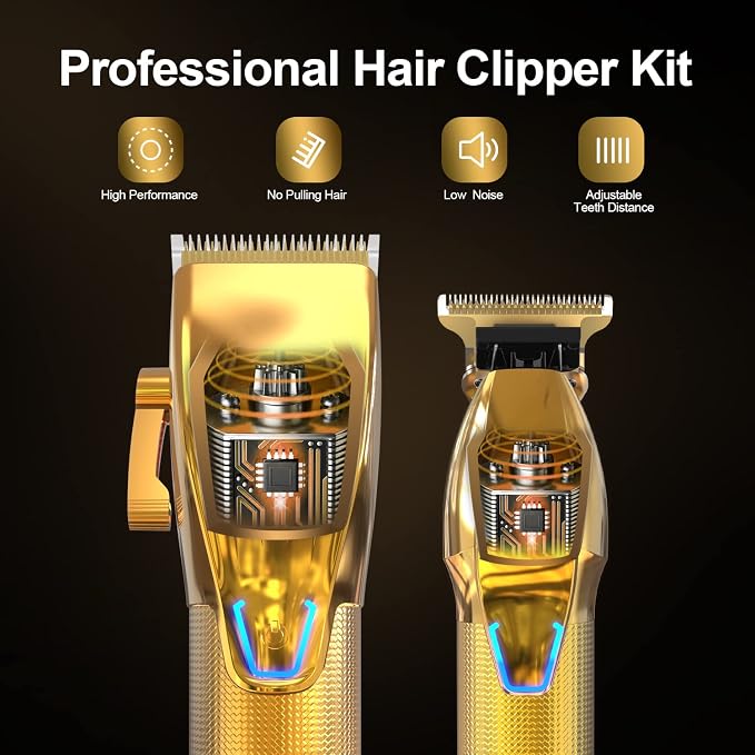 Cordless Hair Clippers for Men, Professional Hair Clippers Trimmer Kit - Image 3