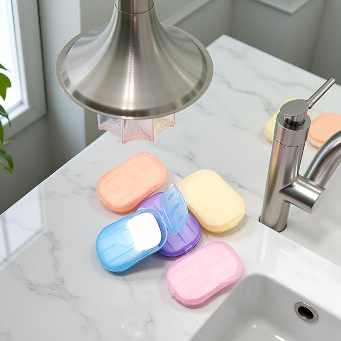 5 Boxes 500 Sheets Disposable Soap Paper Hand Cleaner Fragrance Mini Color Soap - Image 6