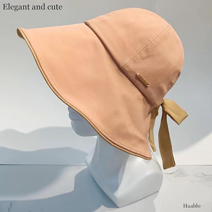 Wide Brim Hats for Woman Foldable Hats Sun Hats for Women uv Protection Bowknot - Image 8