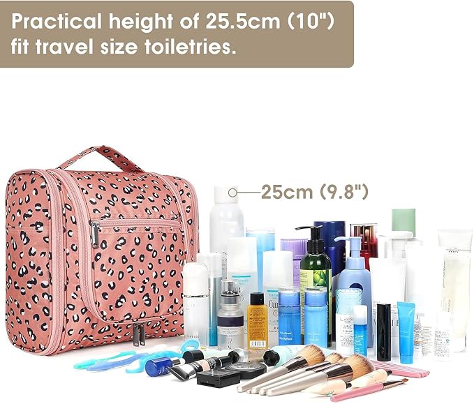 Narwey Hanging Cheetah Toiletry Bag - Image 5