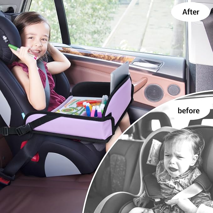 COOLBEBE Kids Travel Tray for Car Seats, Toddler Lap Desk - Image 3