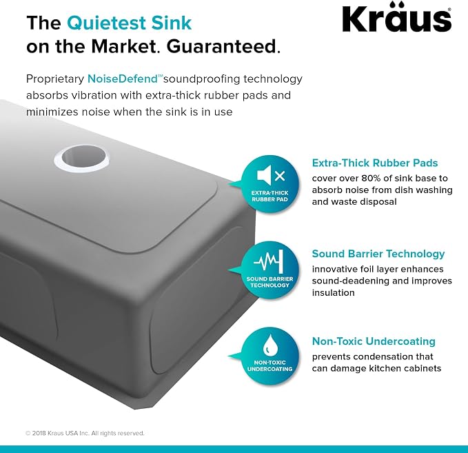 Kraus KHU110-27 Standart PRO 27-inch 16 Gauge Undermount Single Bowl Set - Image 5