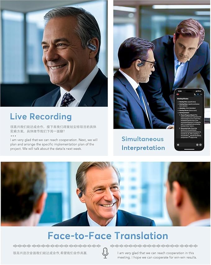 AI Translation Earbuds, Real-Time Translator - Image 6