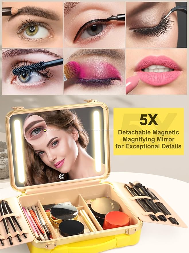Kalolary Travel Makeup Train Cases - Image 2