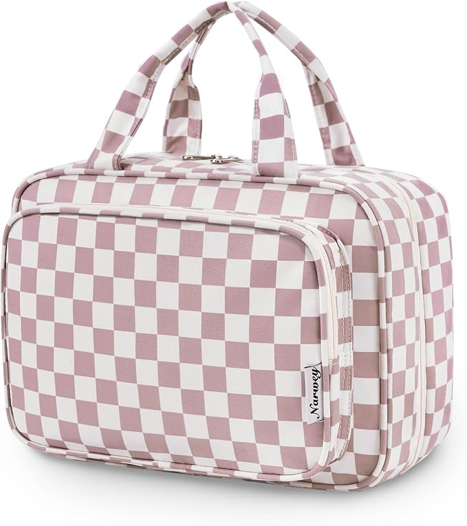 Narwey Travel Toiletry Bag for Women Large Hanging Makeup Bag Organizer by Narwey