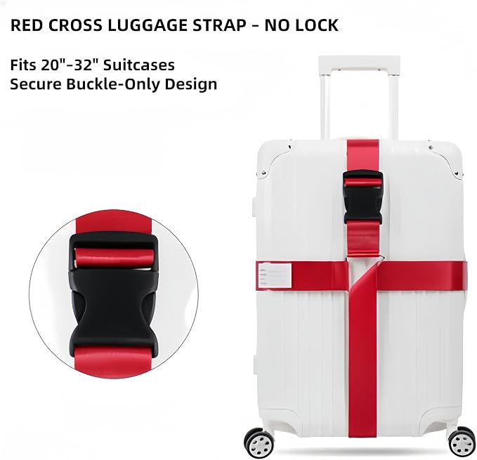 2-Pack Adjustable Luggage Straps - Image 2