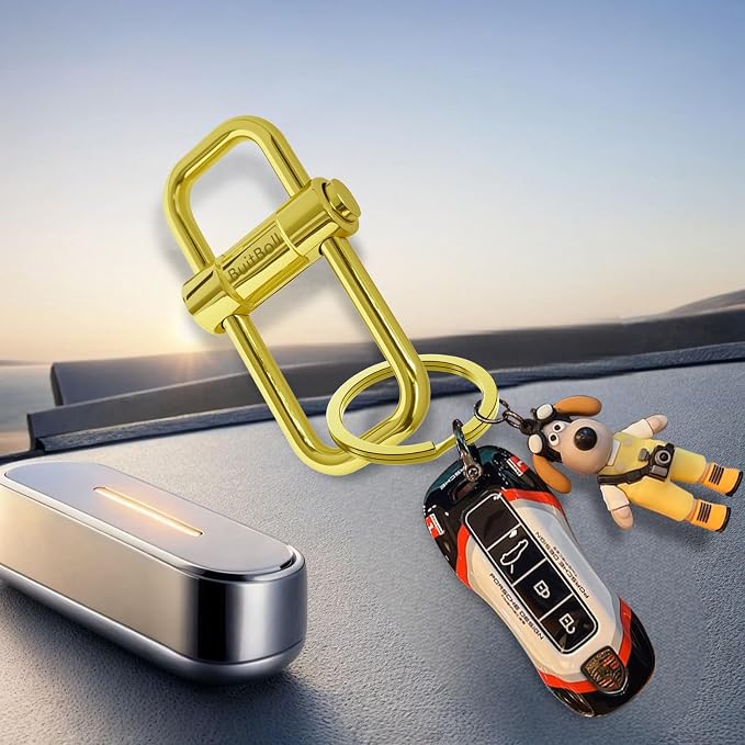 Key Chain, Heavy Duty Lock Key Ring Keychain Clip Key Holder Organizer - Image 4