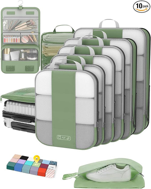 10 Set Compression Packing Cubes by OlarHike
