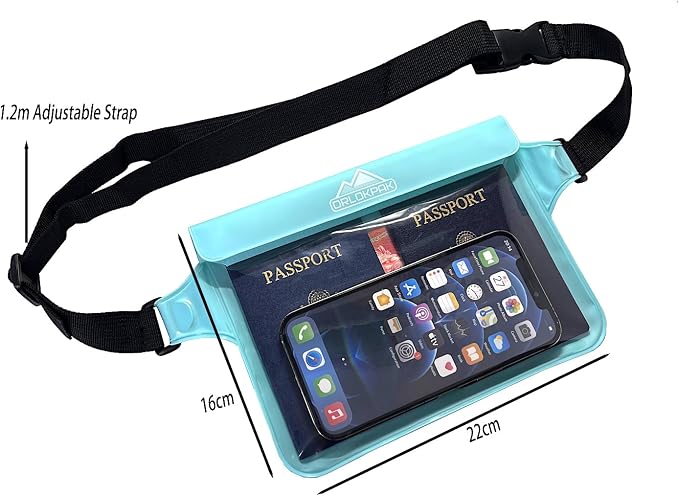 DRLOKPAK Waterproof Waist Bag Pouch Fanny Pack Bum Bag - Image 2