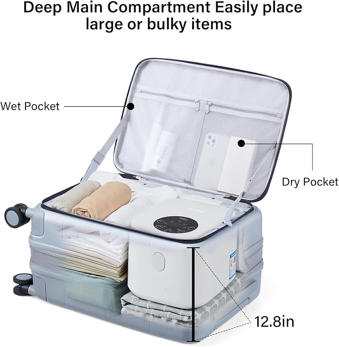 Hanke Hardside Expandable Checked Luggage, 24 Inch Top Opening Trunk Luggages - Image 5