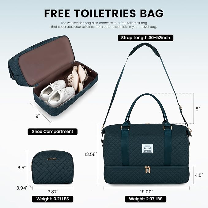 LOVEVOOK Travel Duffle Bag, Weekender Bags - Image 2