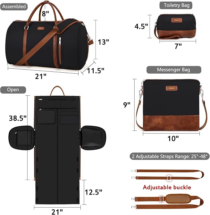 Convertible Garment Duffel Bags - Image 5