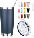 20oz Tumbler with Straw and Brush, Stainless Steel Vacuum Insulated tumbler by Unknown