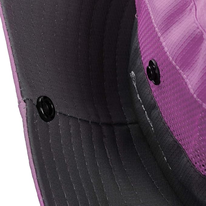 Rosoz Ponytail Sun Bucket Hats for Women UV Protection Foldable Mesh Wide Brim - Image 7