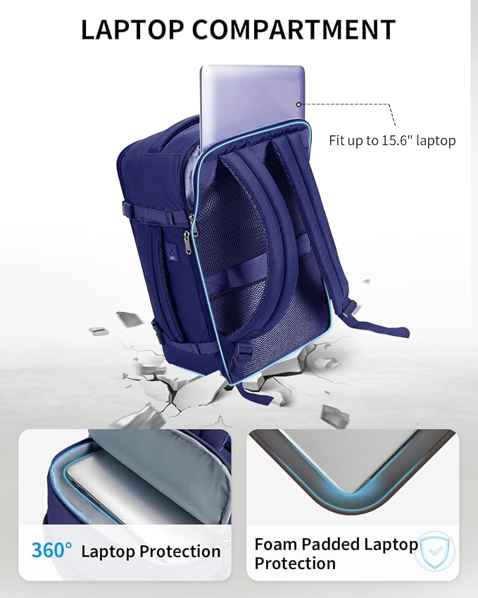 ECOHUB Travel Backpack for Men Women, Carry on Backpack - Image 4