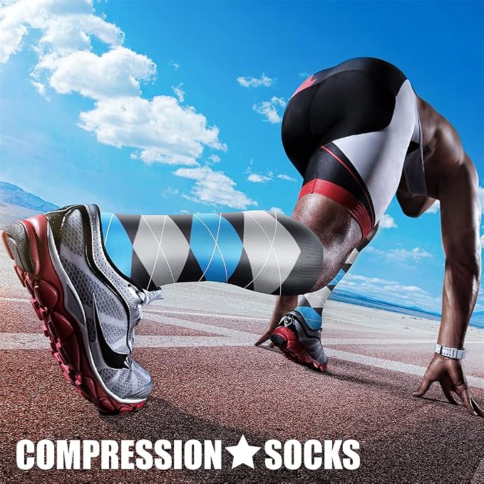 CHARMKING Compression Socks for Women & Men Circulation 15-20 mmHg is Best - Image 3