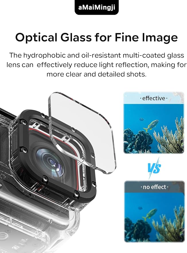 Underwater Dive Case for Insta360 Ace Pro/Ace, 60M/196FT Waterproof Case - Image 5