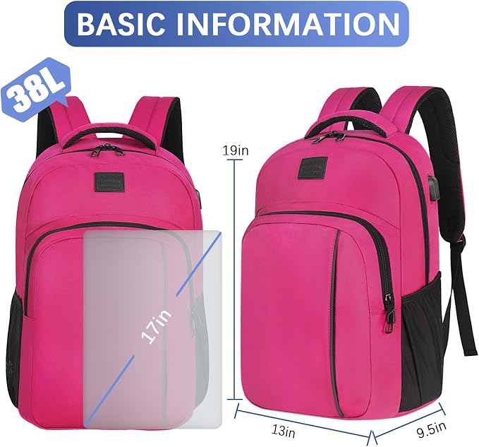 LARIPOP Extra Large Backpack, 17.3 Inch Business Laptop backpack - Image 2