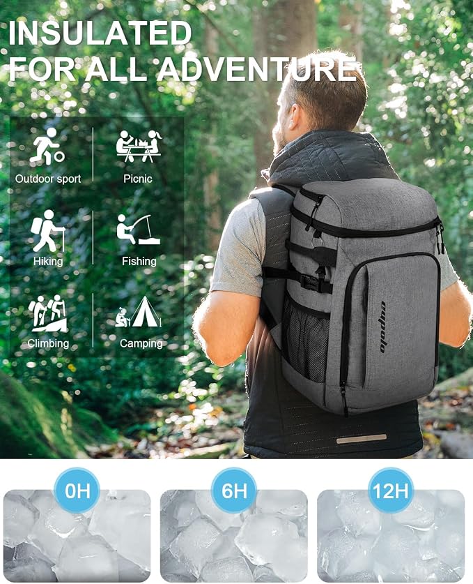Capolo 36/45 Cans Cooler Backpack Insulated Waterproof - Image 2