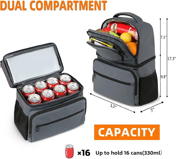 MATEIN Cooler Backpack, 26 Cans Insulated Lunch Backpack - Image 2