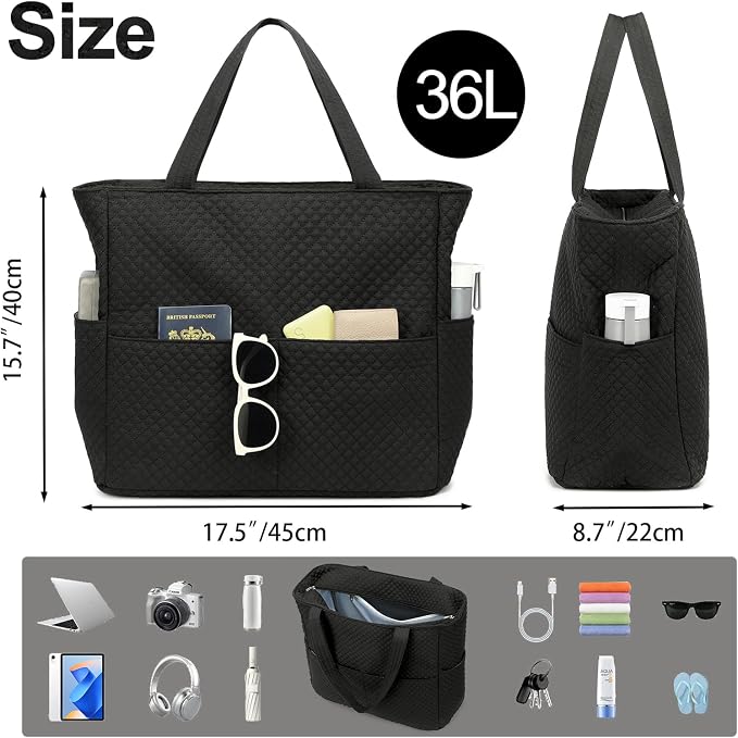 Beach Pool Bags Tote for Women Ladies Large Gym Tote Carry On Bag - Image 5