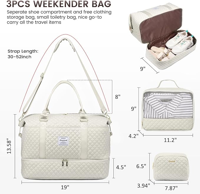 LOVEVOOK Travel Duffle Bag, Weekender Bags - Image 2