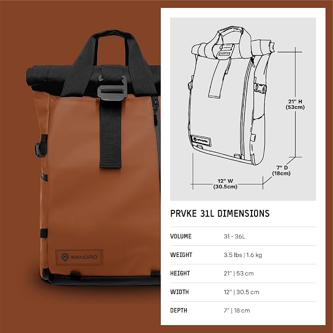 WANDRD PRVKE 31L, V3 Backpack: Weather-Resistant Travel & Camera Backpack - Image 9