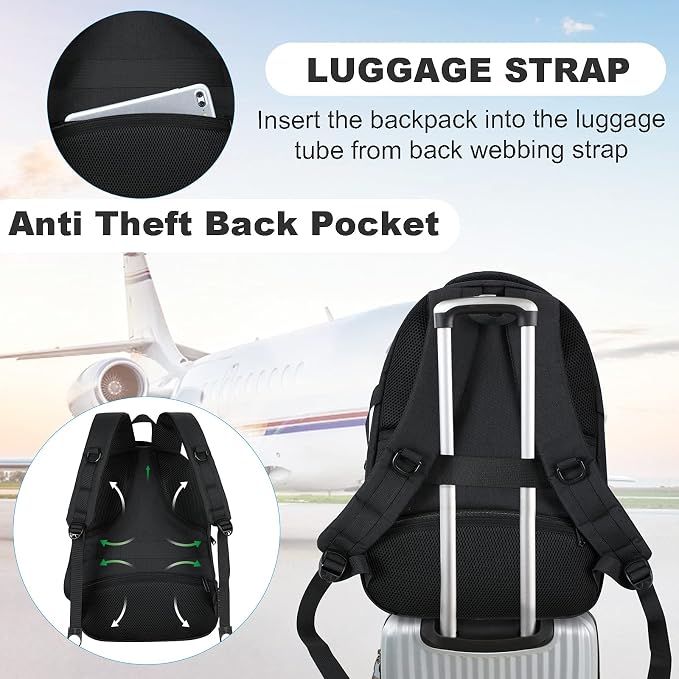 ANKUER Backpacks for Men Women, Backpack Fits Up 15.6 in Laptop Backpack for - Image 4
