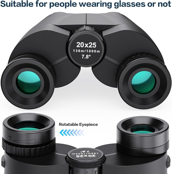 20x25 Compact Binoculars for Adults and Kids, High Power Adults Binoculars - Image 6