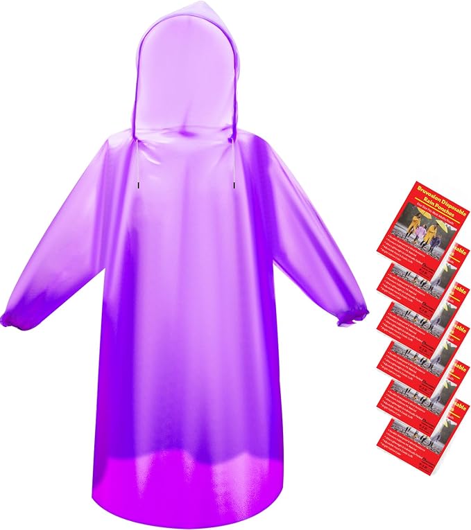 Bruvoalon 6 & 20 Pack Disposable Rain Ponchos - Image 8