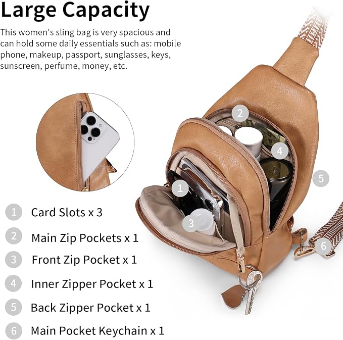 Crossbody Bags for Women Anti Theft Small Sling Handbag - Image 6